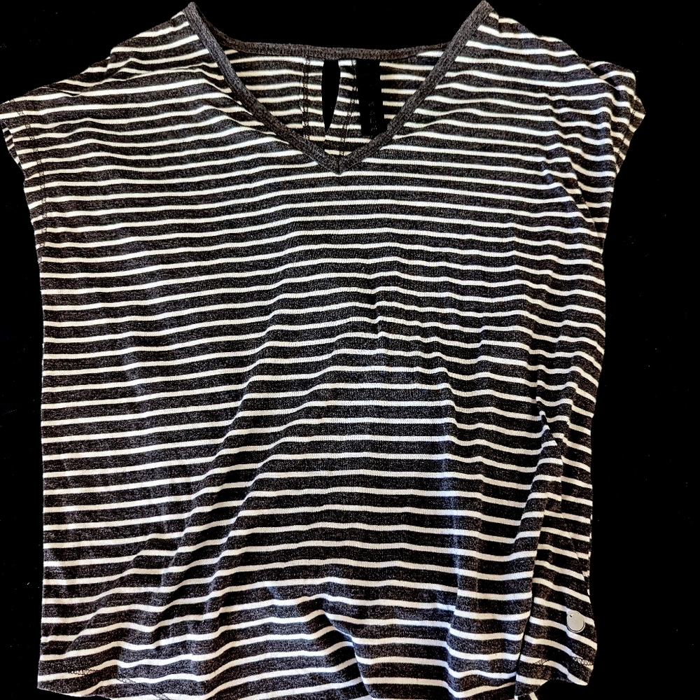 Black and White Striped Shirt 🖤🤍